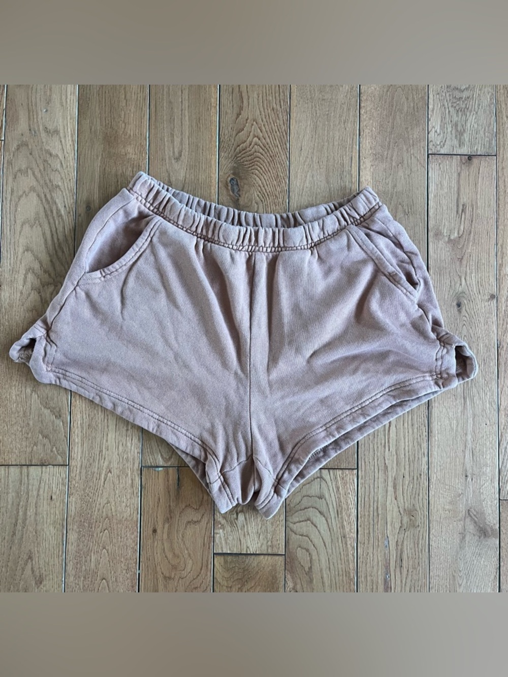 aerie Blush Elastic-Waist Athletic Lounge Shorts